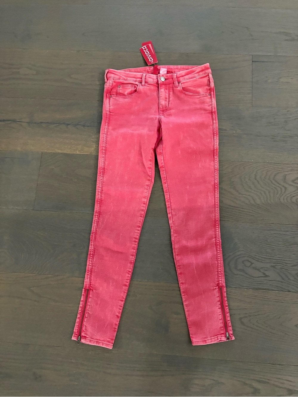 Ladies red skinny denim jeans sz 6 NWT ret $79